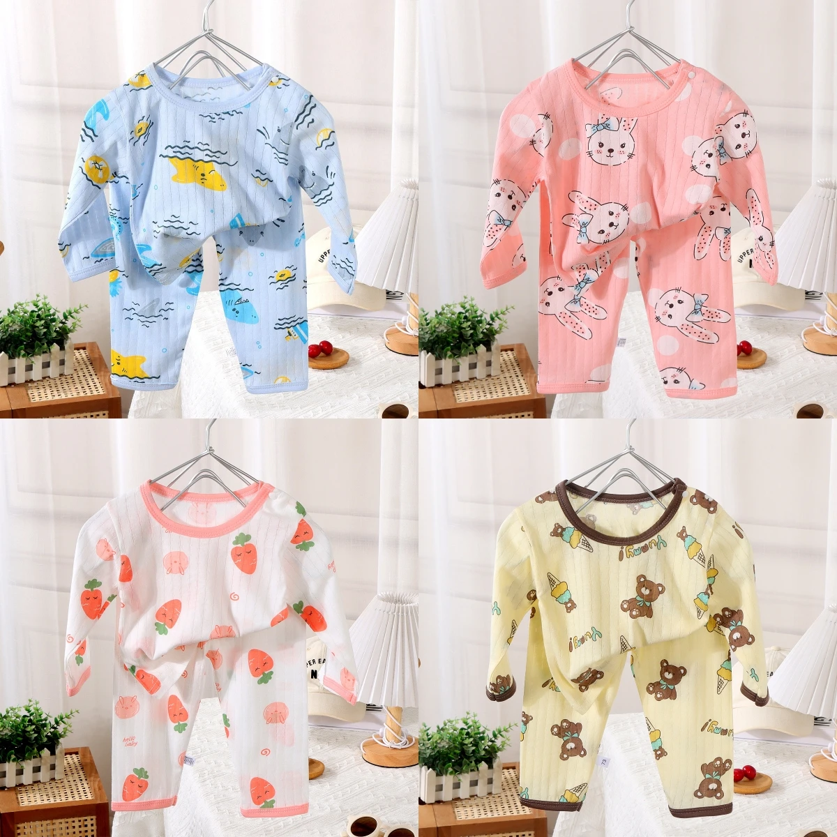 Baby Clothing Dividers - Vêtements de maison en coton pour