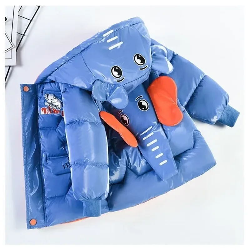 Baby Clothing Elephant - Veste à capuche rembourrée en coton