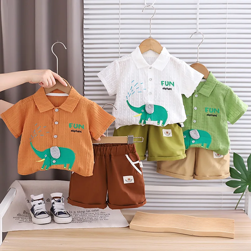 Baby Clothing Elephant - Ensemble 2 pièces été 2026 pour