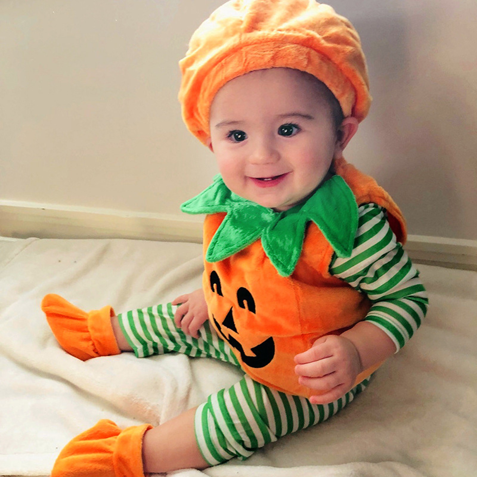 Baby Clothing Gift Set - Costume de Citrouille d'Halloween pour Enfants,