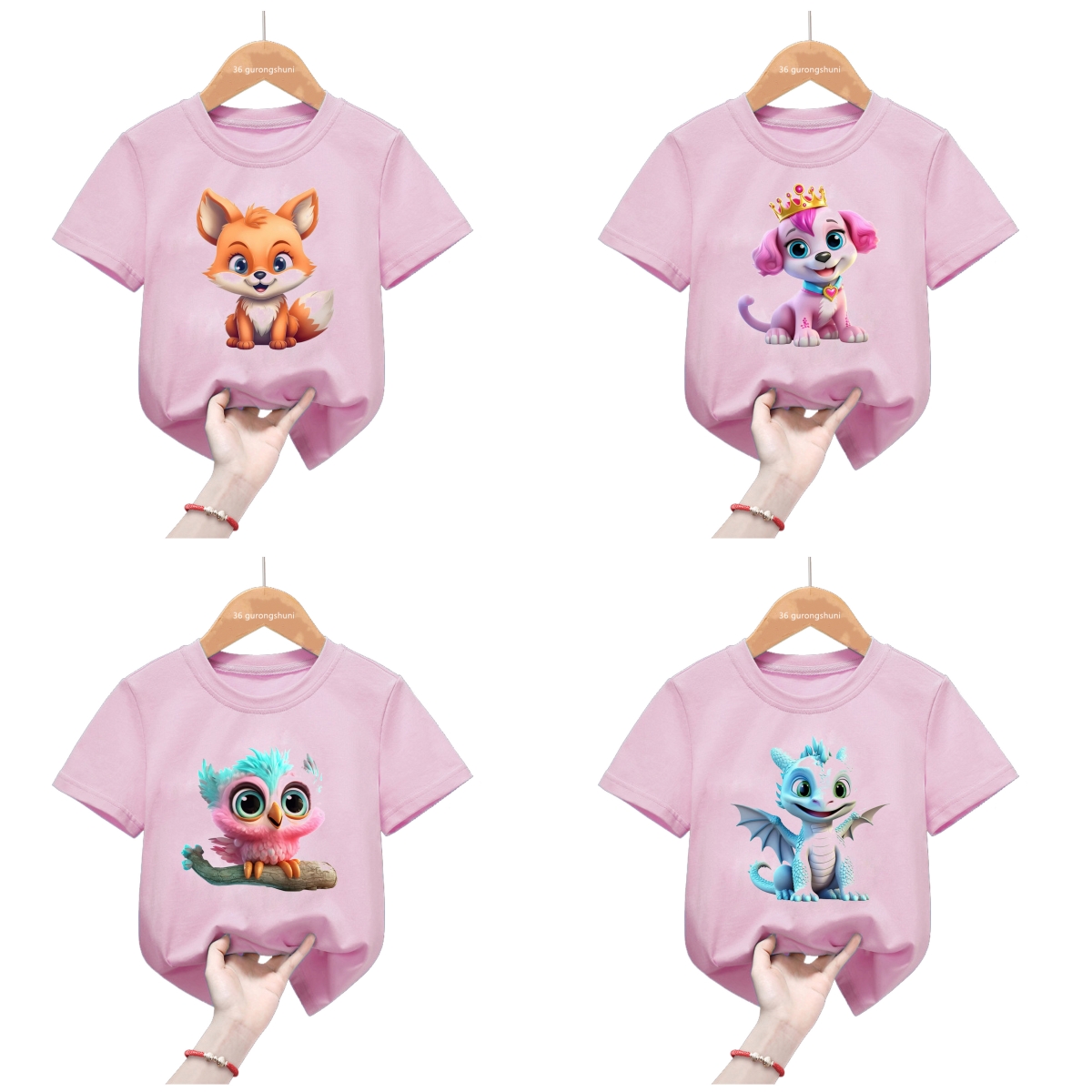 Baby Clothing Elephant - T-shirt à manches courtes avec dessin