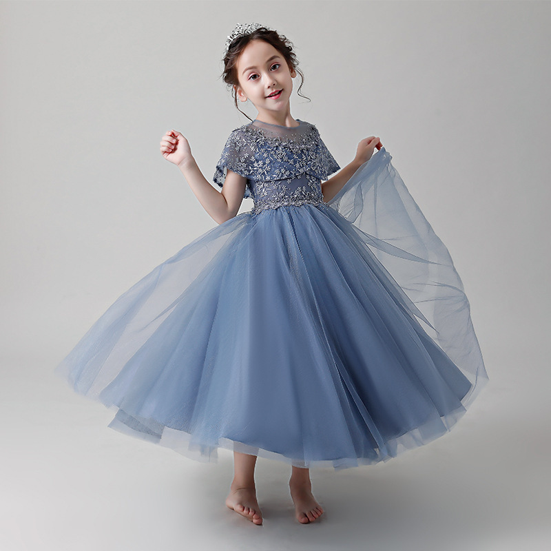 Baby Q Clothing - Robe de princesse bouffante pour filles,