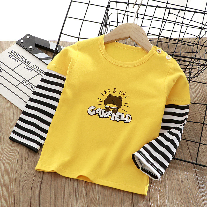 Baby Clothing Yellow - T-Shirts en coton à manches longues