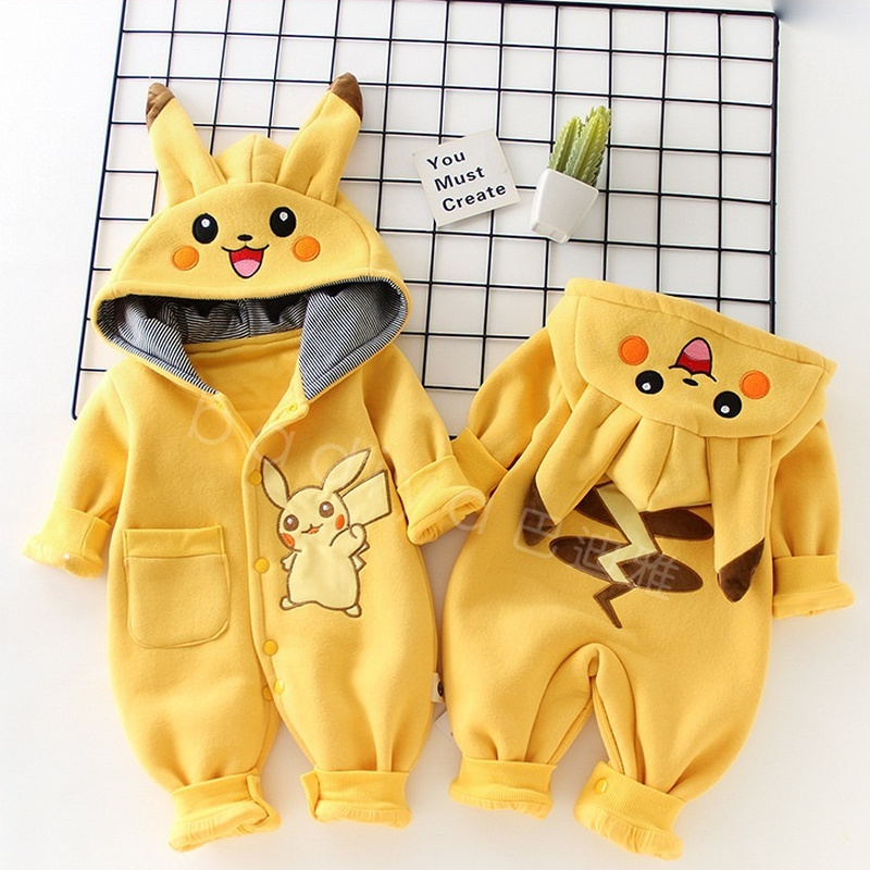 Baby Clothing Gift Set - Pyjama Bébé Cartoon Pokémon Nouveau-né Mignon
