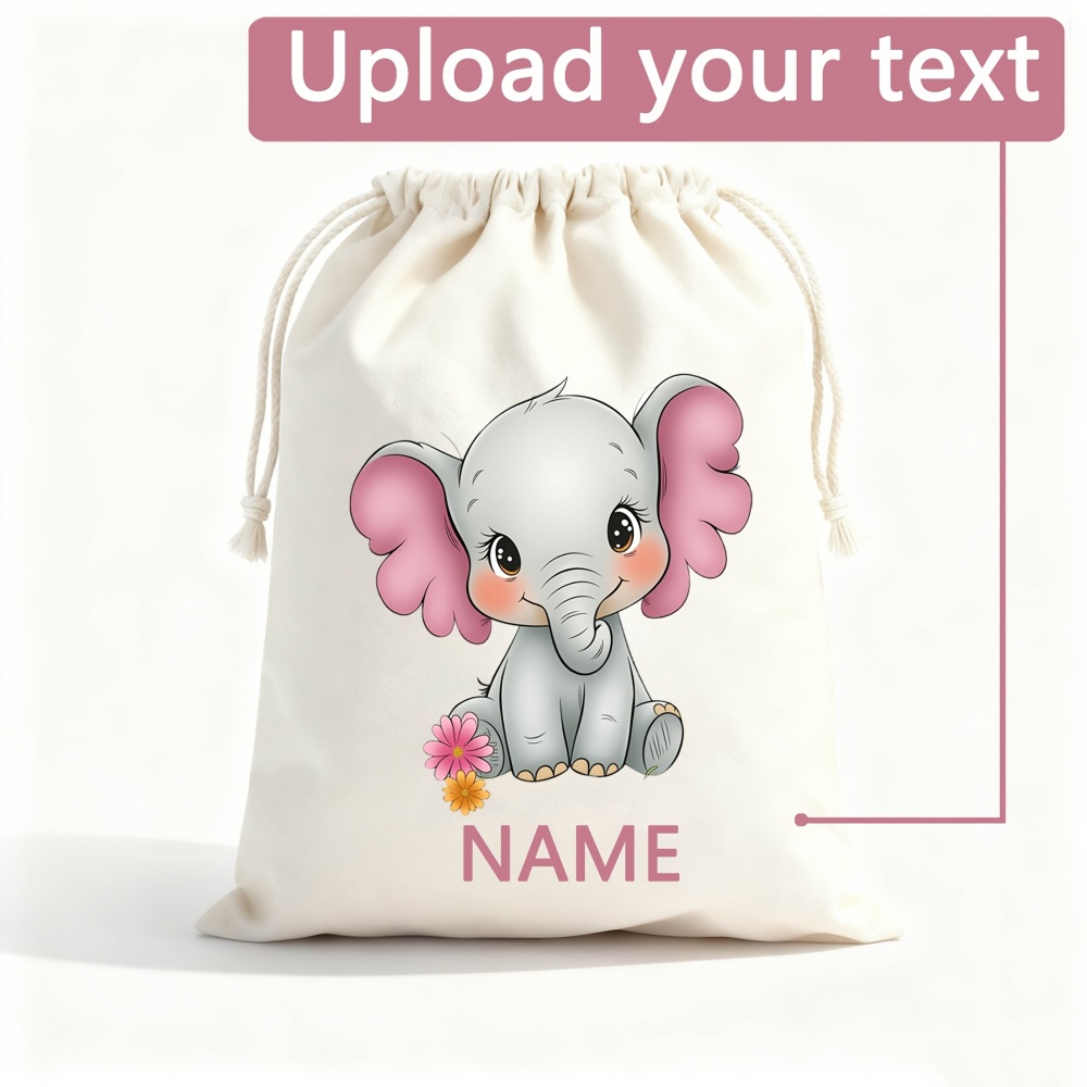 Pochette à cordon personnalisé - Baby Clothing Elephant avis et prix