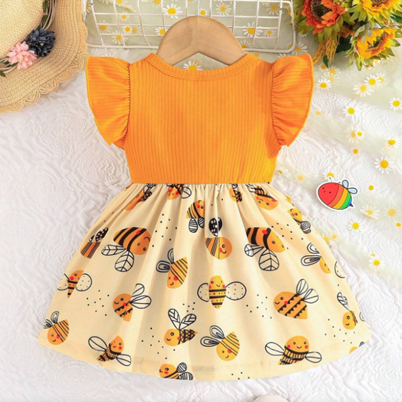 Robe d'été jaune pour petites  - Baby Clothing Yellow avis et prix