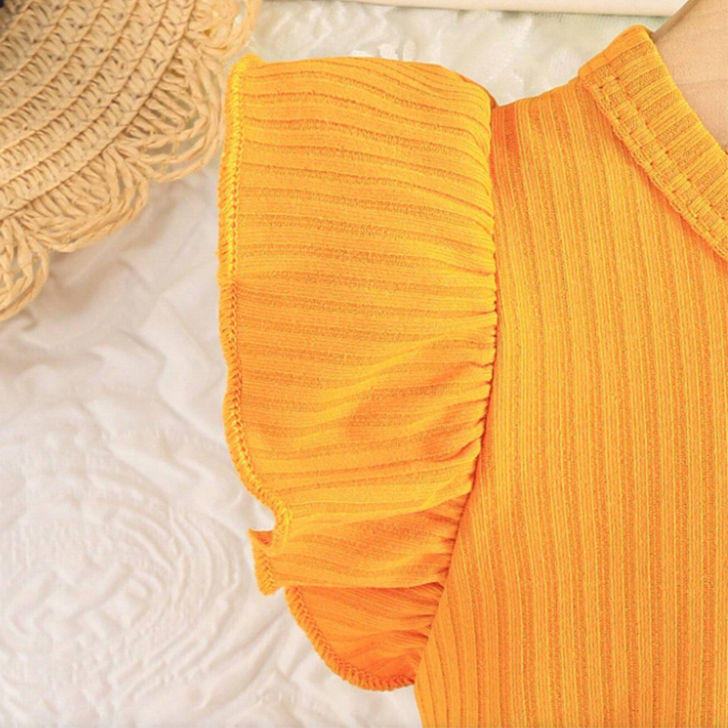 Robe d'été jaune pour petites  - Baby Clothing Yellow avis et prix
